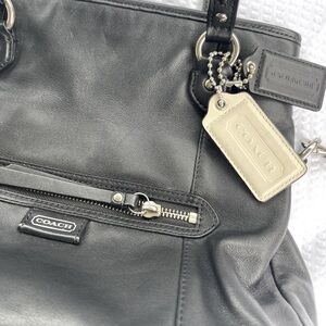 Black Leather Authentic Coach Purse